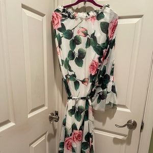Off shoulder spring dress